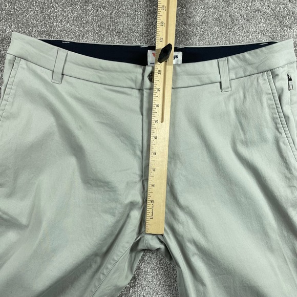 Bird Dogs Pants Mens 36x30 Chino Performance Stretch Office Flat Front Gray - Picture 12 of 13